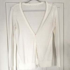 White cardigan